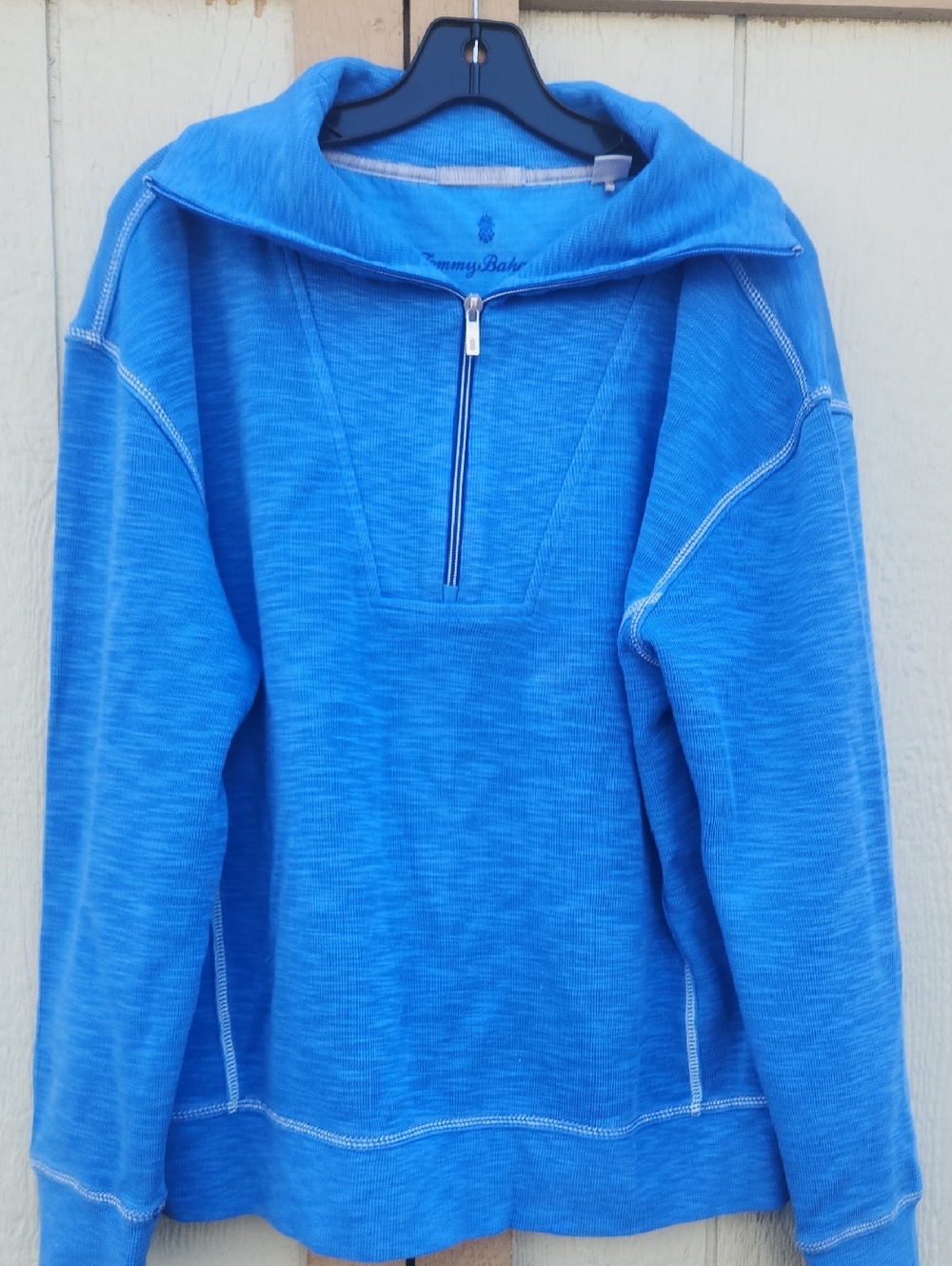 Tommy Bahama Blue Half-Zip Long Sleeve Pullover